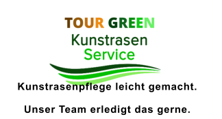 Kunstrasenpflege leicht gemacht.  Unser Team erledigt das gerne.